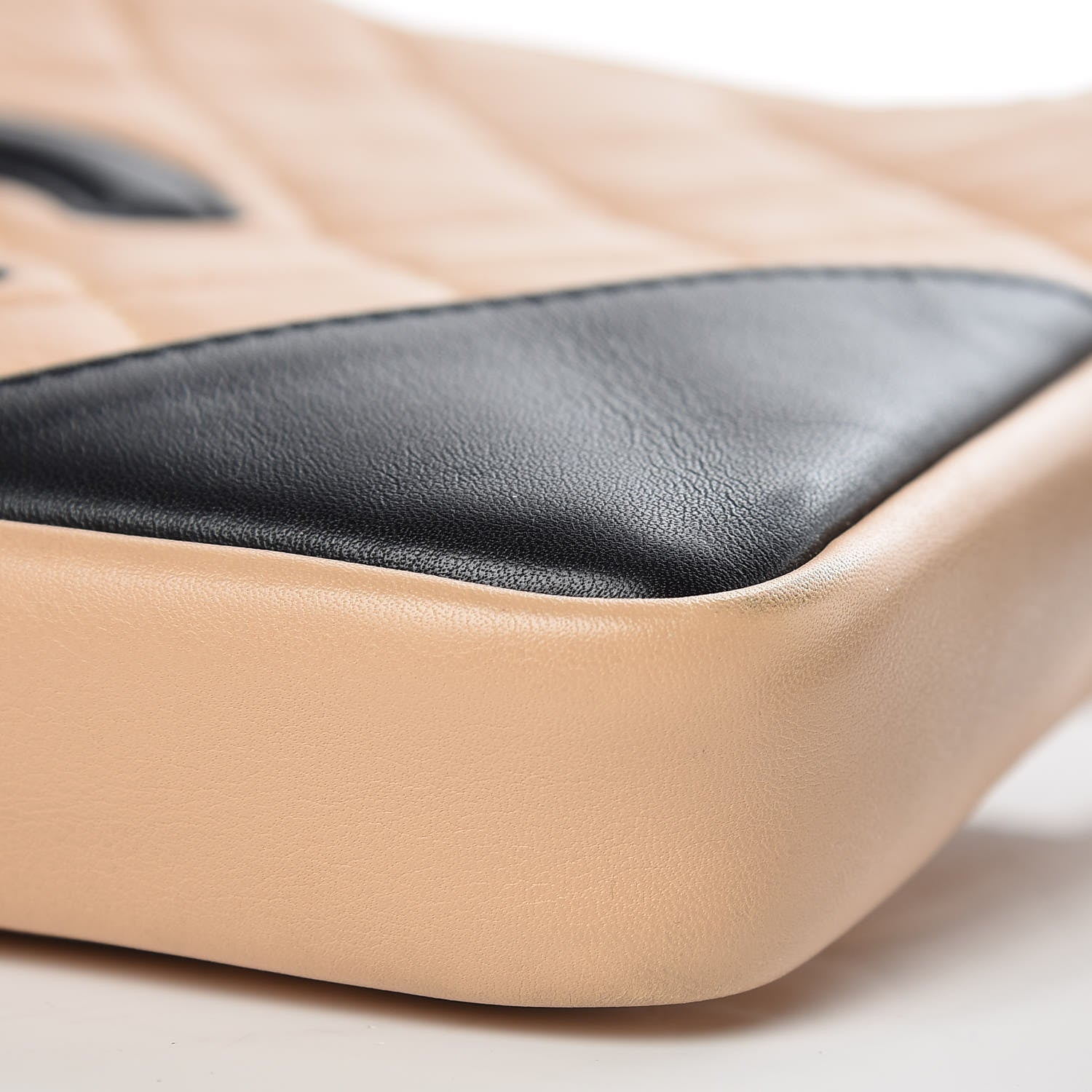 Chanel Calfskin Quilted Small Cambon Messenger Beige Black 9 of 10