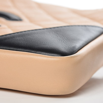 Chanel Calfskin Quilted Small Cambon Messenger Beige Black 9 of 10