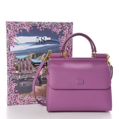 Dolce & Gabbana Calfskin Small Sicily 58 Bag Lavender 11 of 11