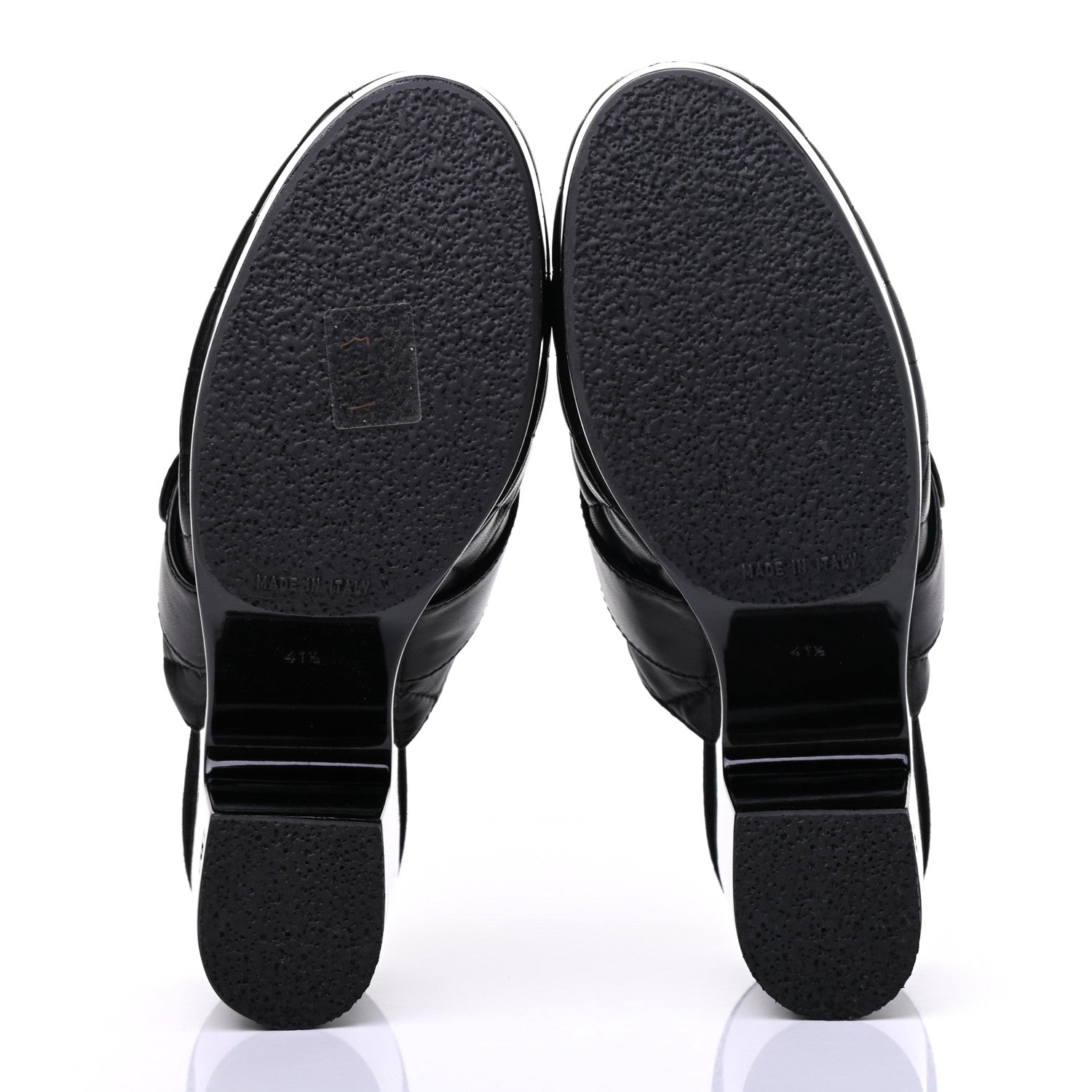 Chanel Lambskin Quilted CC Turn Lock Clogs 41.5 Black 5 of 8