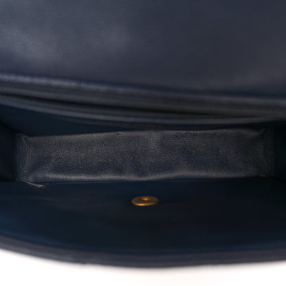 Chanel Caviar Quilted Medium Sweet Classic Flap Navy Blue 5 of 10