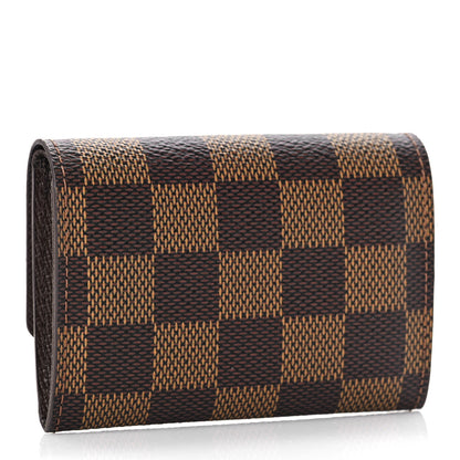 Louis Vuitton Damier Ebene Porte-Monnaie Plat Coin Purse 3 of 9