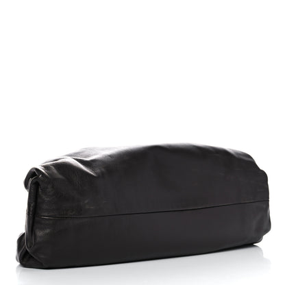 Bottega Veneta Smooth Butter Calf The Pouch Oversized Clutch Fondente 4 of 13