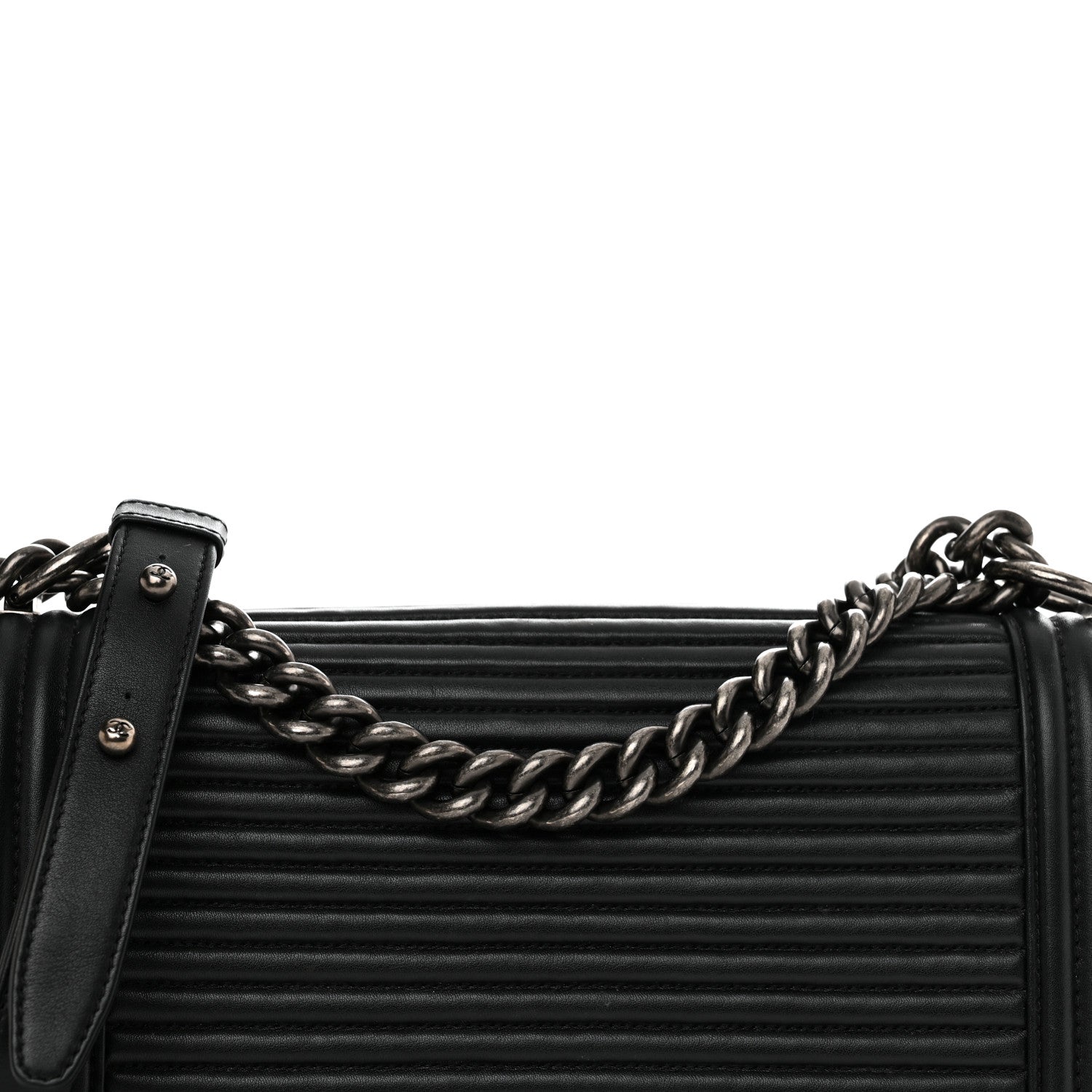 Chanel Calfskin Horizontal Quilted New Medium Boy Flap Black 8 of 13