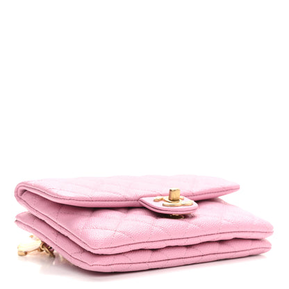 Chanel Shiny Caviar Pick Me Up Flap Belt Bag Pink 4 of 11