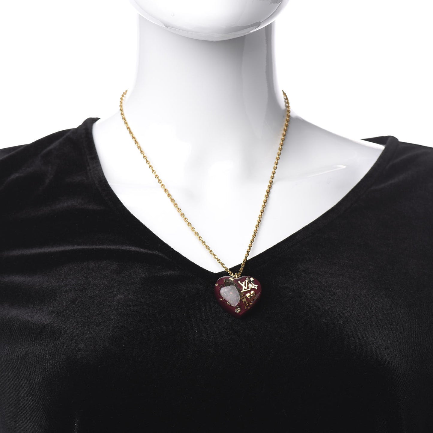 Inclusion Heart Necklace Rouge Fauviste