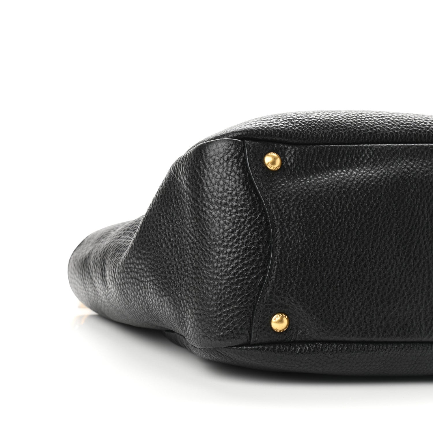 Prada Vitello Daino Side Pocket Hobo Black 8 of 10