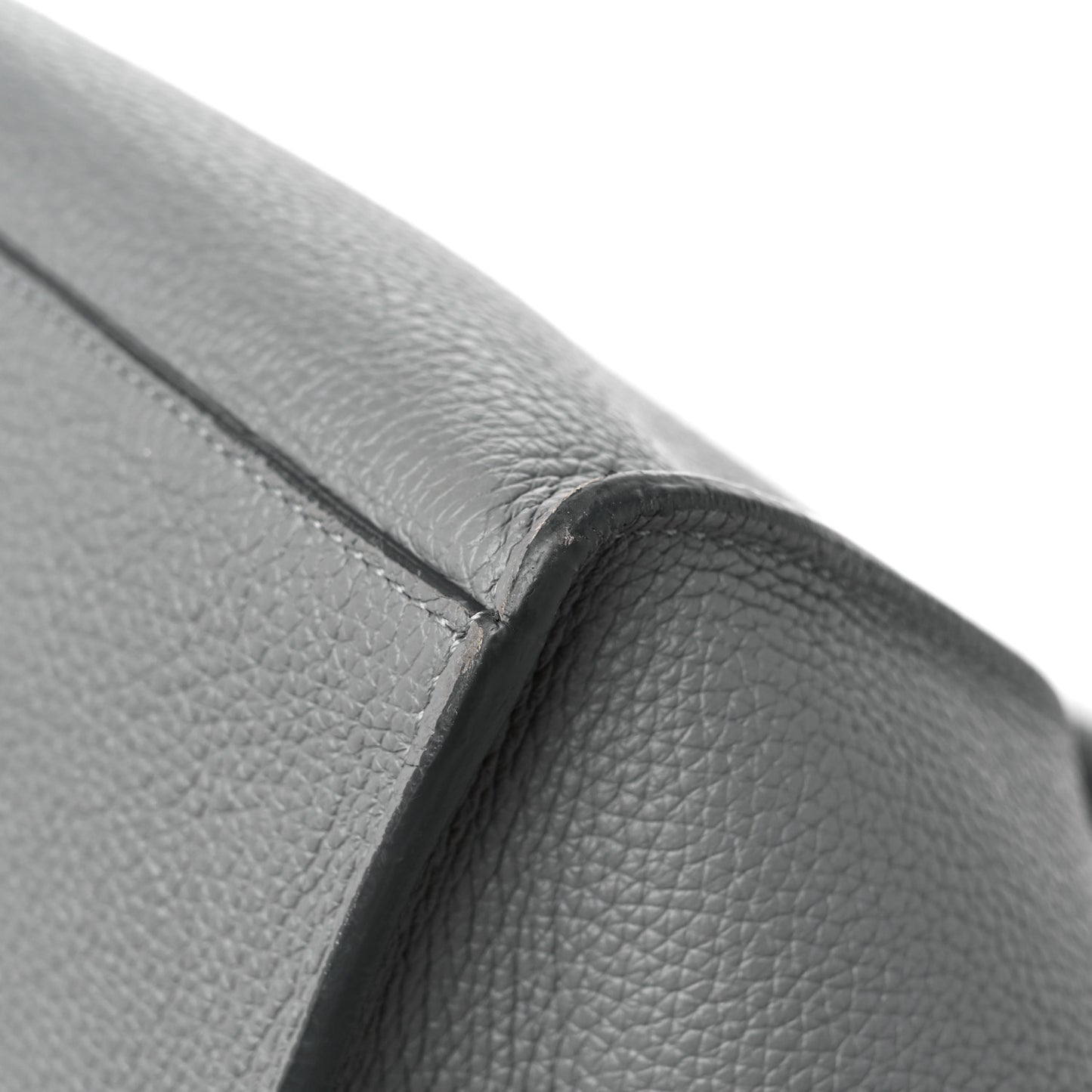 Supple Calfskin Long Strap Small Big Bag Zinc