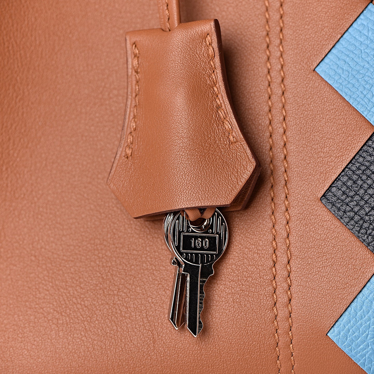 Swift Epsom Tressage Birkin 35 Gold Bleu du Nord Bleu Indigo
