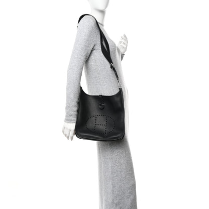 Hermes Taurillon Clemence Evelyne III PM Black 2 of 10