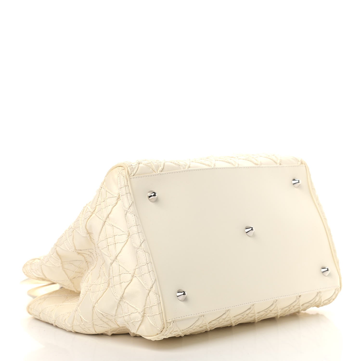 Christian Dior Lambskin Cannage Medium Soft Lady Dior Latte 4 of 11