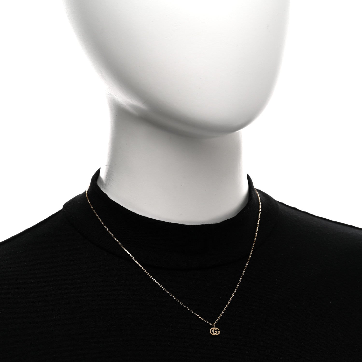 Gucci 18K Yellow Gold Running G Pendant Necklace 2 of 5