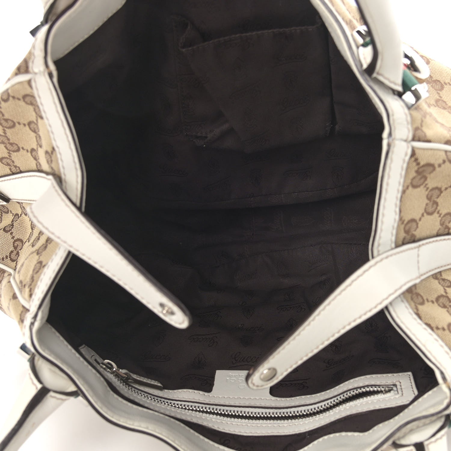 Gucci Monogram Match Ball Shoulder Bag White 5 of 10