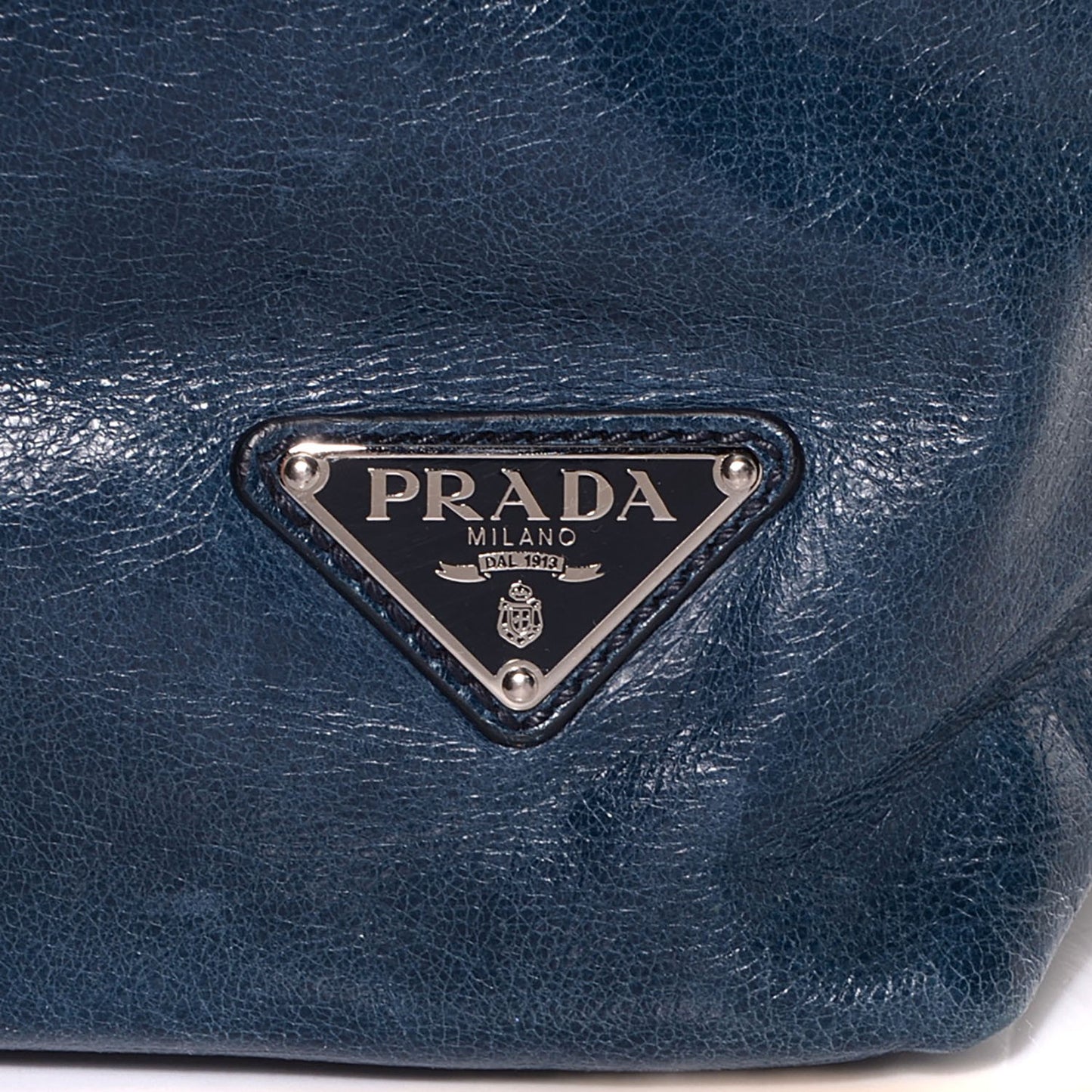 Vitello Shine Tote Denim