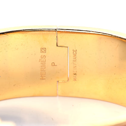 Hermes Enamel Wide Clic Clac H Bracelet GM Rouge Corail 3 of 3
