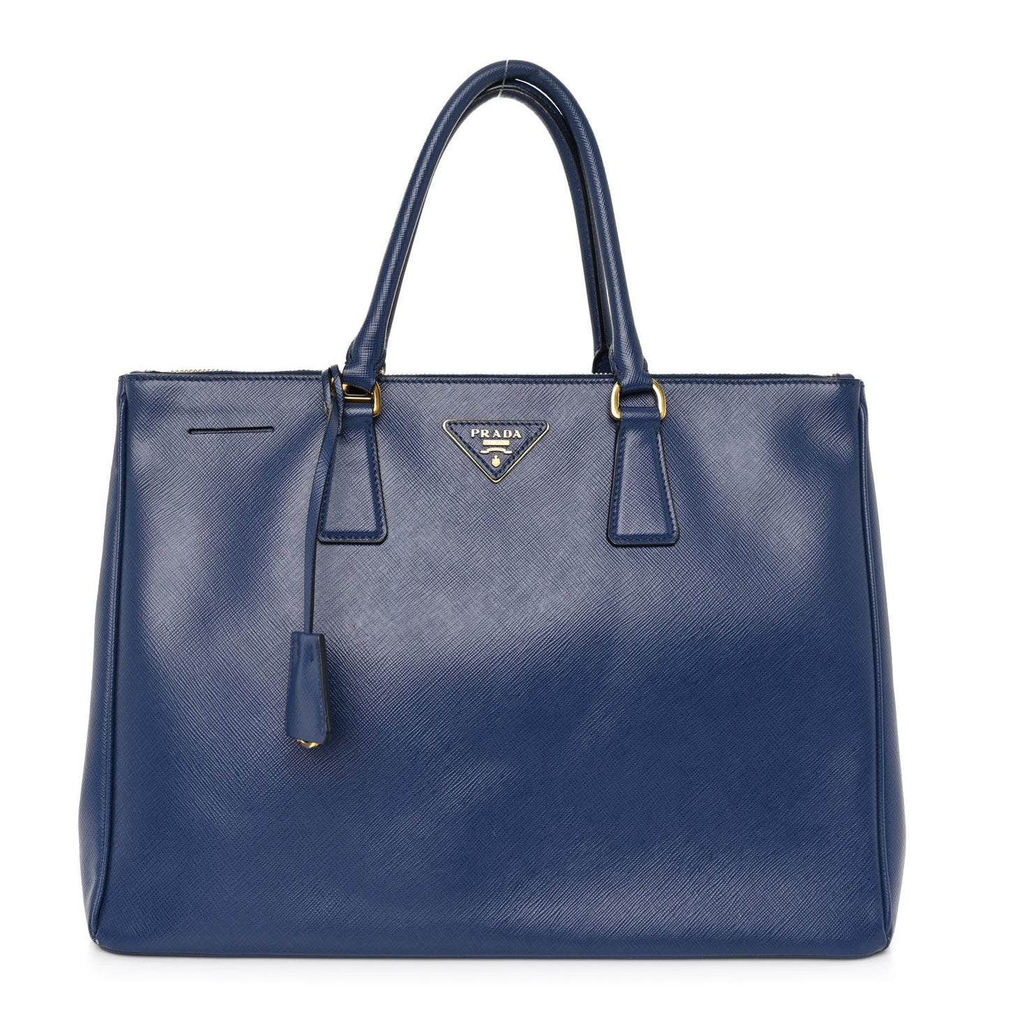 Saffiano Large Galleria Double Zip Tote Bluette