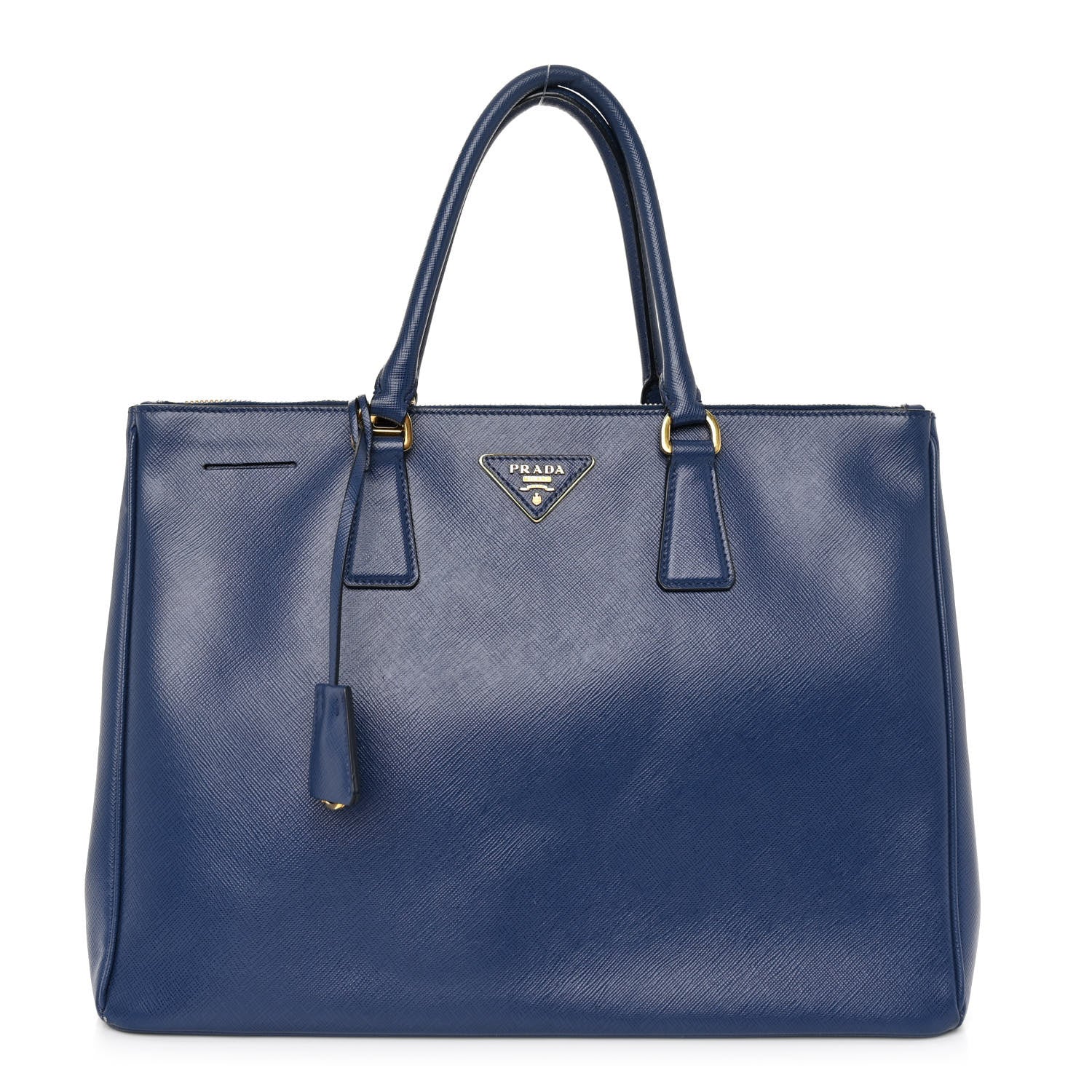 Prada Saffiano Large Galleria Double Zip Tote Bluette 1 of 9