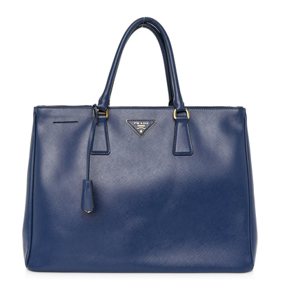 Prada Saffiano Large Galleria Double Zip Tote Bluette 1 of 9