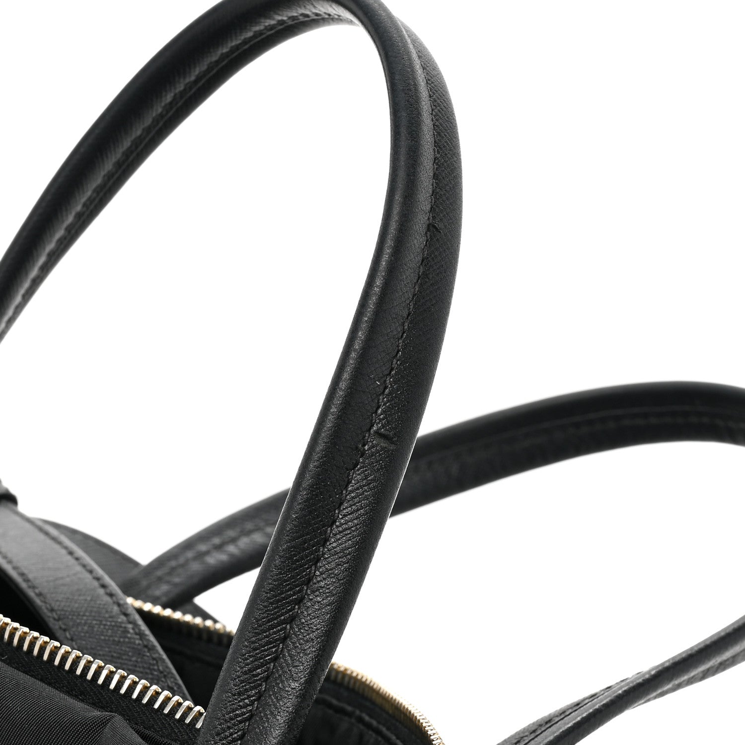 Prada Tessuto Nylon Saffiano Shopping Tote Black 12 of 13