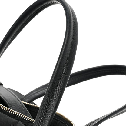Prada Tessuto Nylon Saffiano Shopping Tote Black 12 of 13
