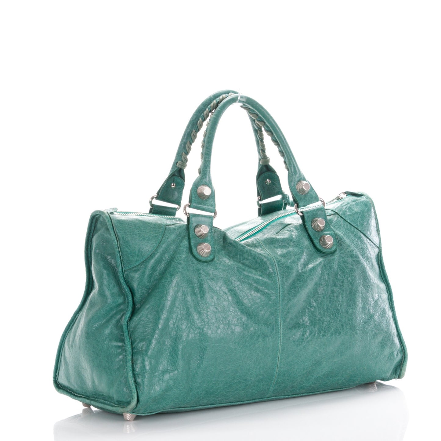 Agneau Giant 21 Silver Hardware Work Vert Sauge