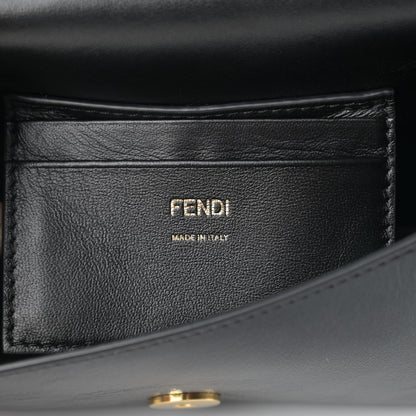 Fendi Agnello Old Shine Hip Belt Baguette Bag Black 6 of 11