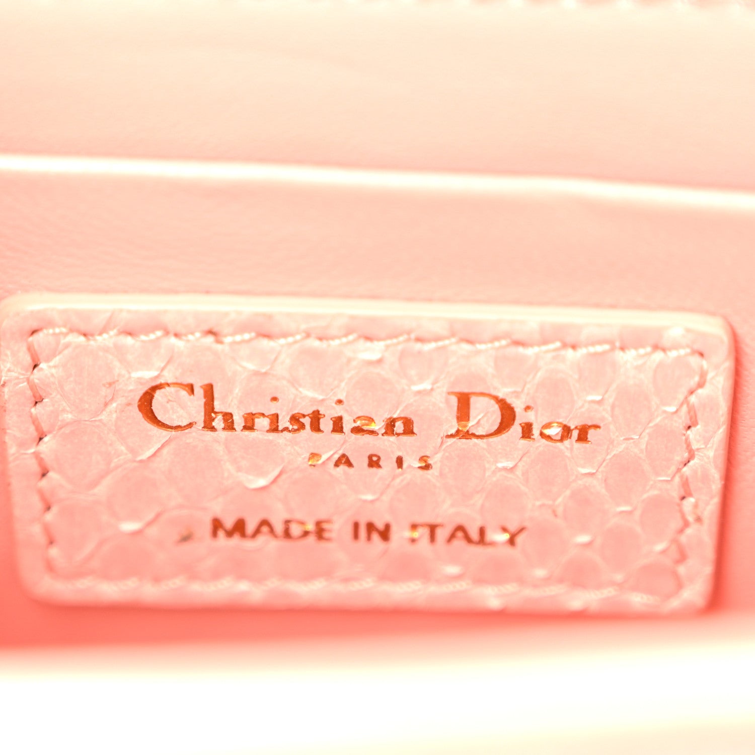 Christian Dior Snakeskin 30 Montaigne Box Bag Rose Clair 6 of 11