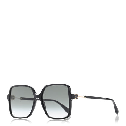 Fendi Square Sunglasses FF 0411/S Black 1 of 6
