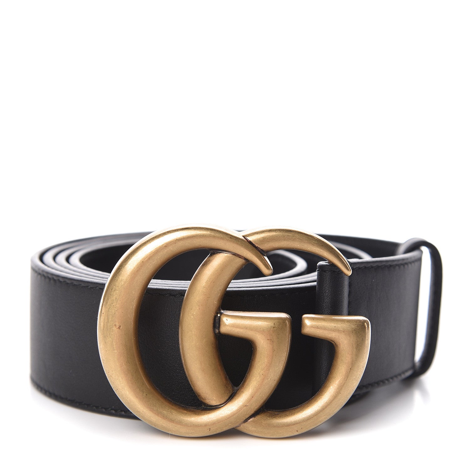 Gucci Moon Calfskin Double G 40mm Belt 115 46 Black 1 of 6