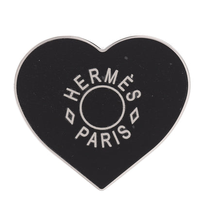 Hermes Palladium Coeur Scarf Ring Black 1 of 3