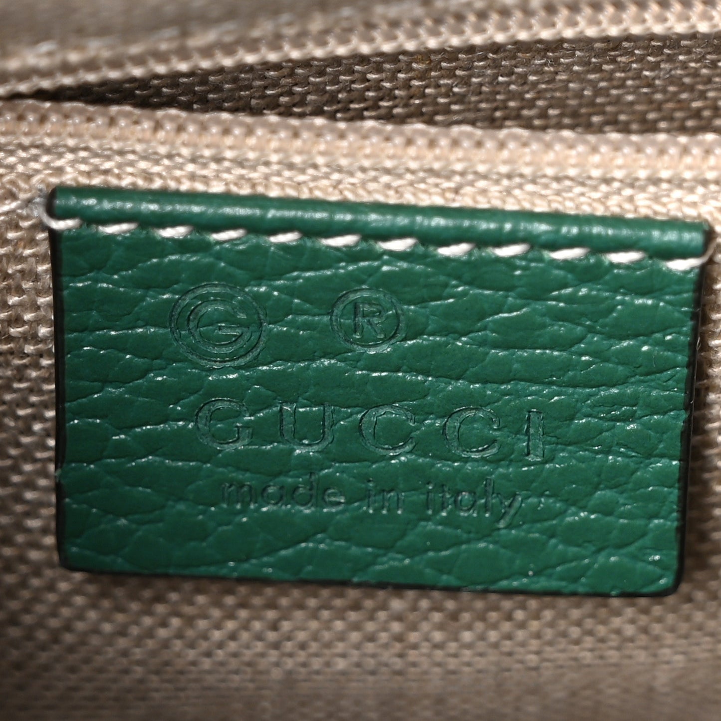 Dollar Calfskin Interlocking G Crossbody Bag Emerald