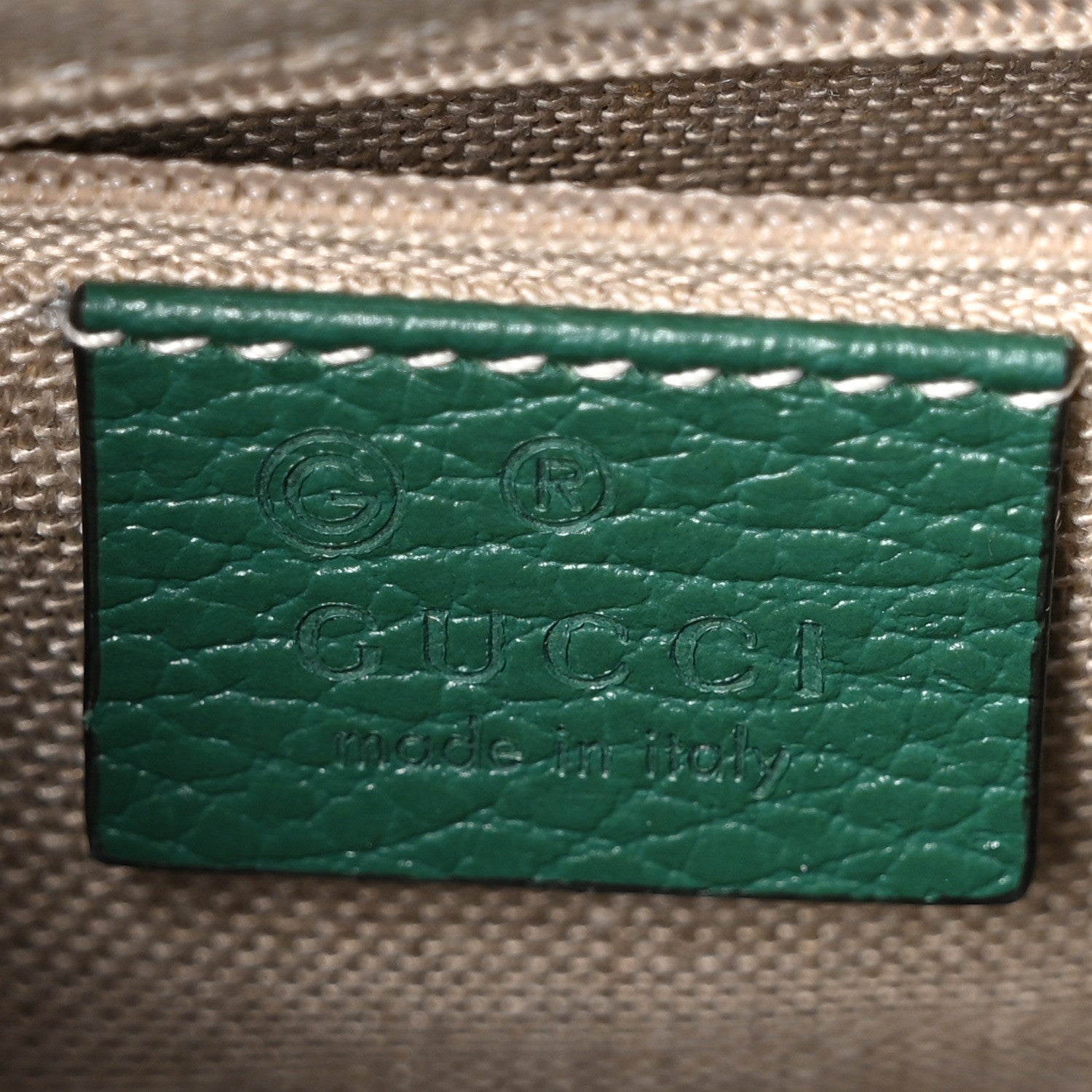 Gucci Dollar Calfskin Interlocking G Crossbody Bag Emerald 6 of 10