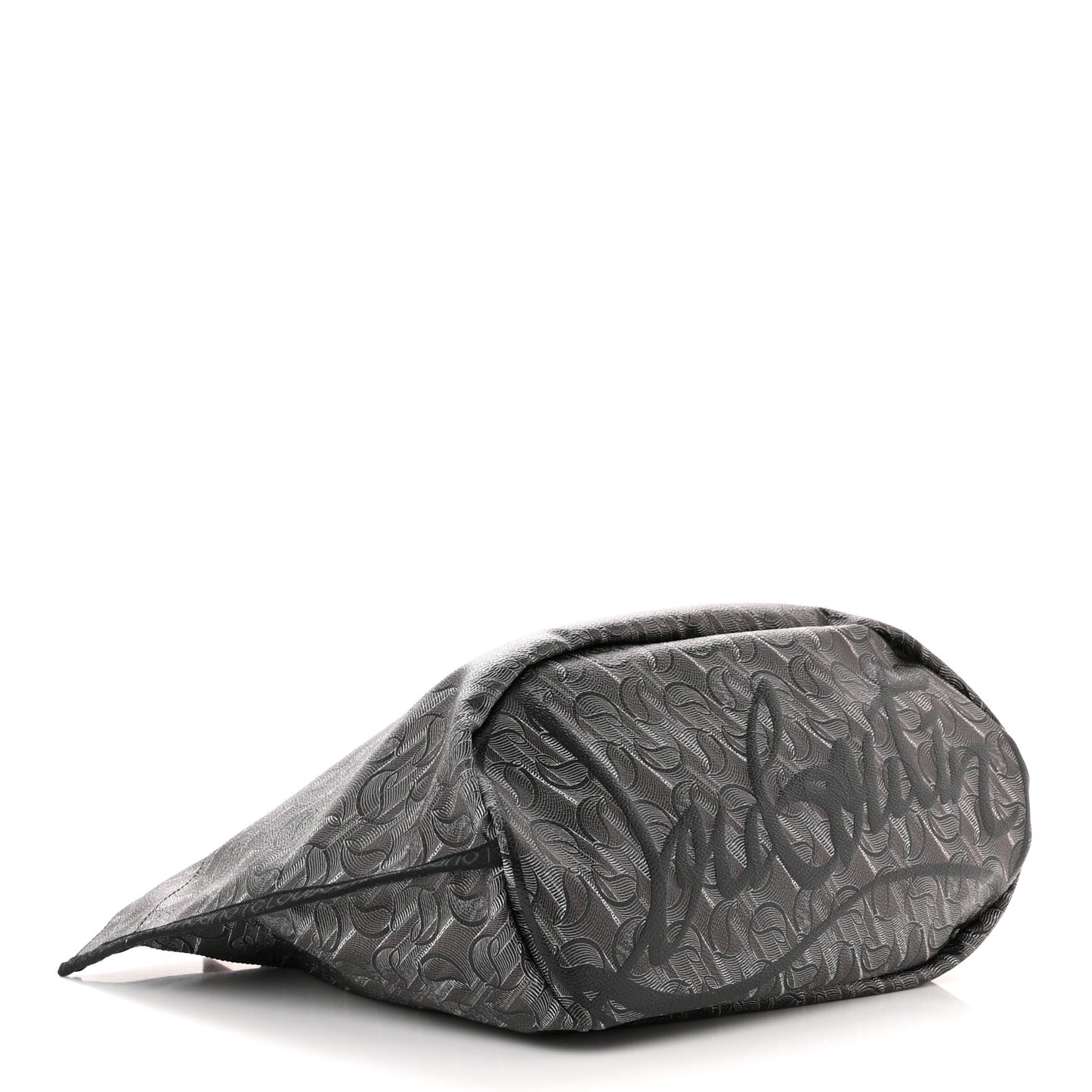 Toile Monogram Calfskin Printed Loutote Tote Black