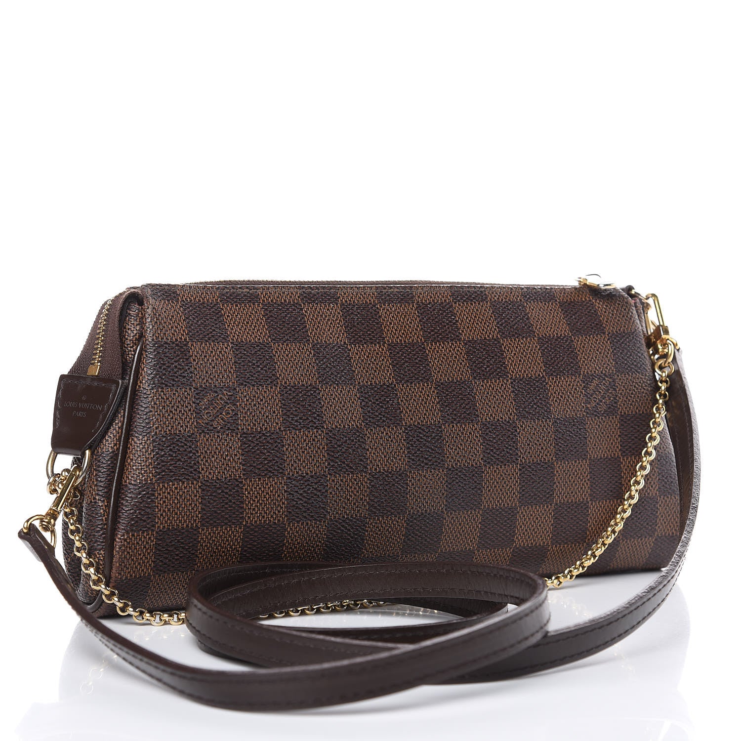 Louis Vuitton Damier Ebene Eva Clutch 3 of 12