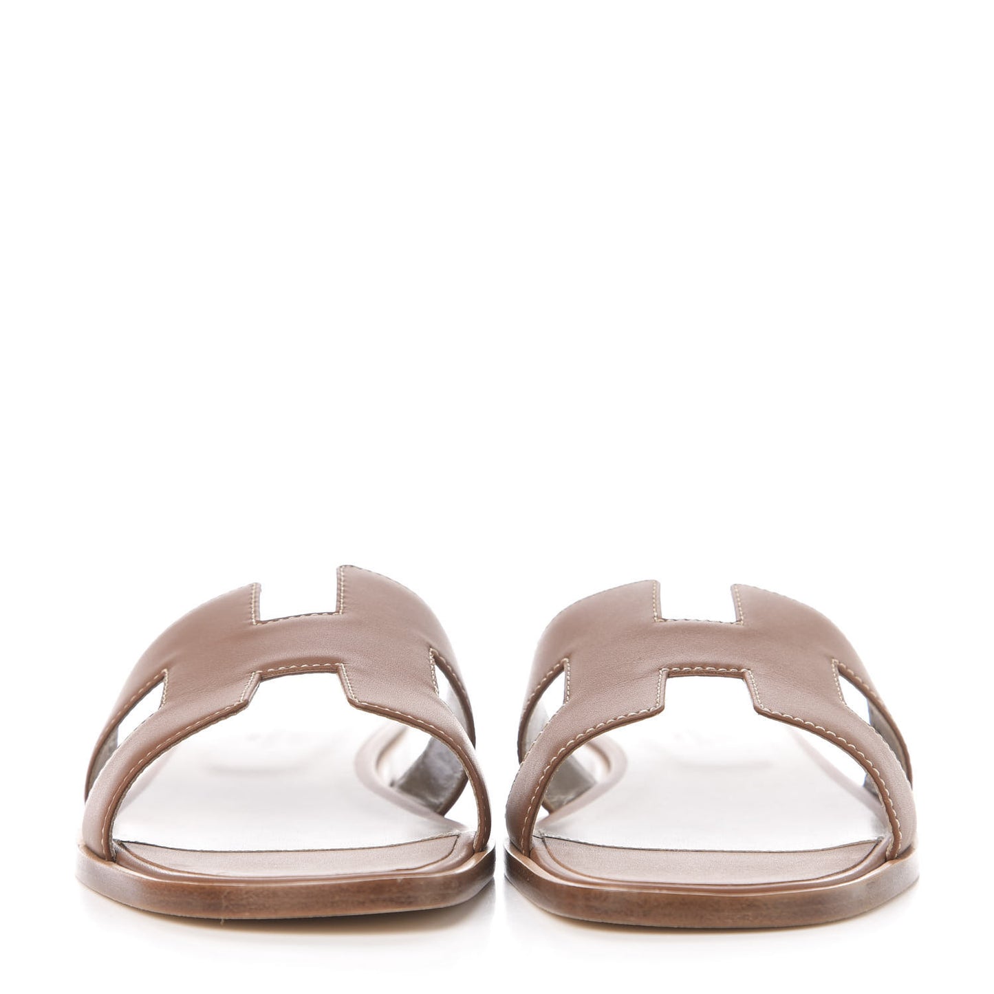 Box Calfskin Oran Sandals 39 Gold