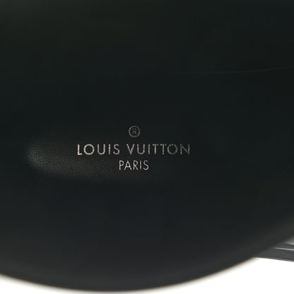 Louis Vuitton Rubber Embossed Monogram Drops Flat Half Boots 37 Black 7 of 7