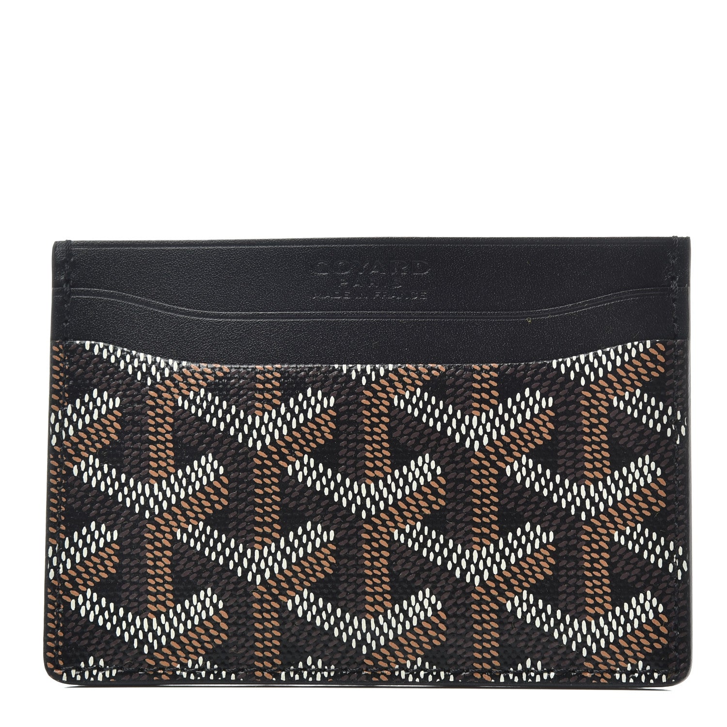 Goyard Goyardine Saint Sulpice Card Holder Black 1 of 6