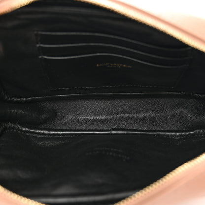 Saint Laurent Grain De Poudre Matelasse Monogram Mini Lou Camera Bag Vintage Peach 6 of 9