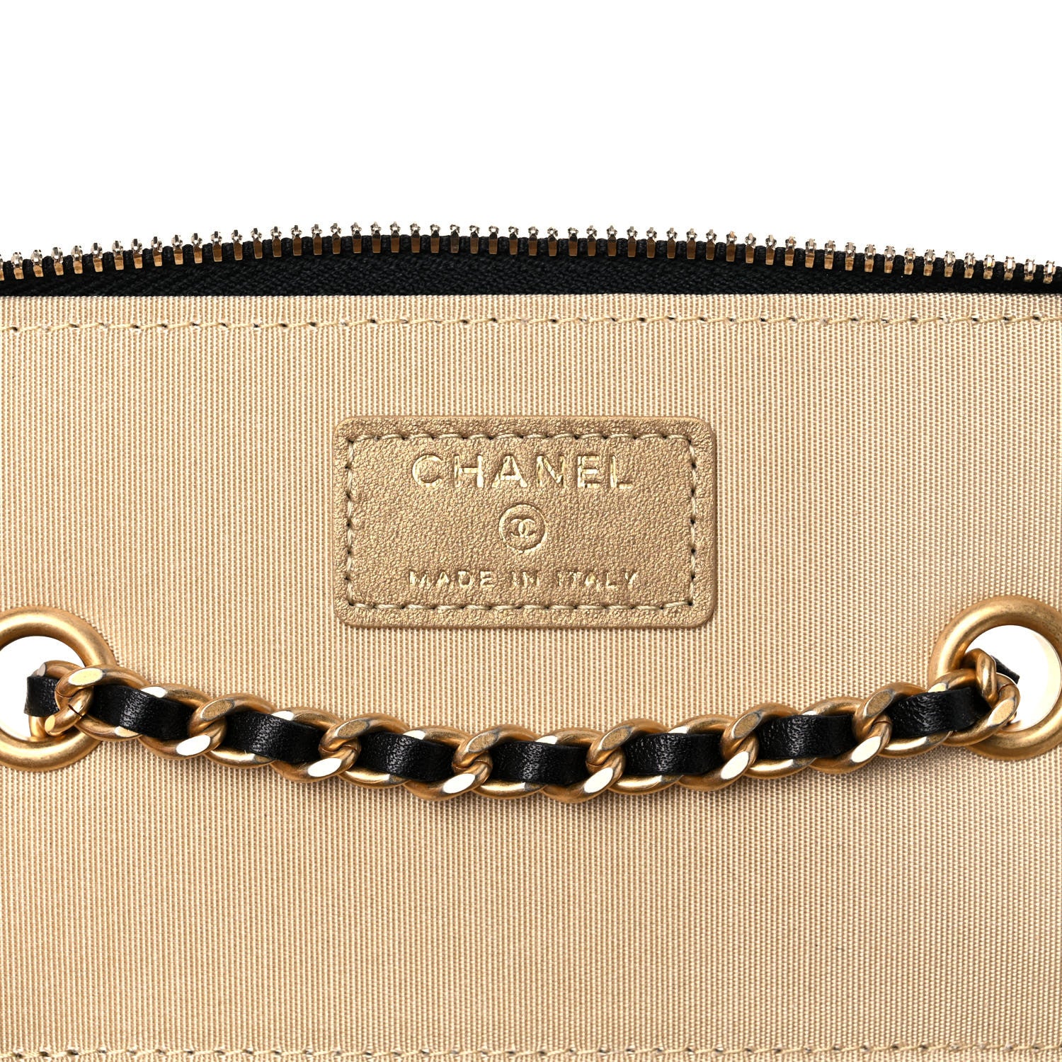 Chanel Lambskin Quilted Small Pearl Crush Vanity Case With Chain Black 6 of 10