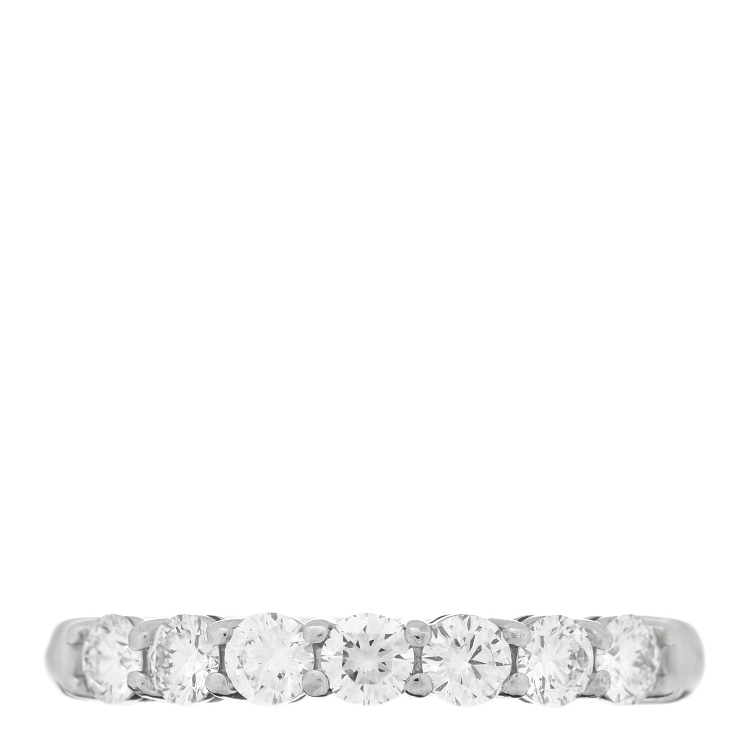 Tiffany Platinum Diamond 3mm Tiffany Forever Half Circle Band Ring 52 6 1 of 5