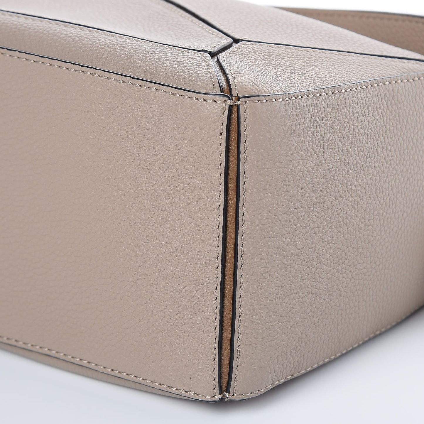 Grained Calfskin Small Puzzle Bag Sand Mink