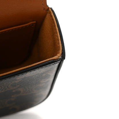 Celine Triomphe Canvas Calfskin Mini Claude Tan 11 of 13