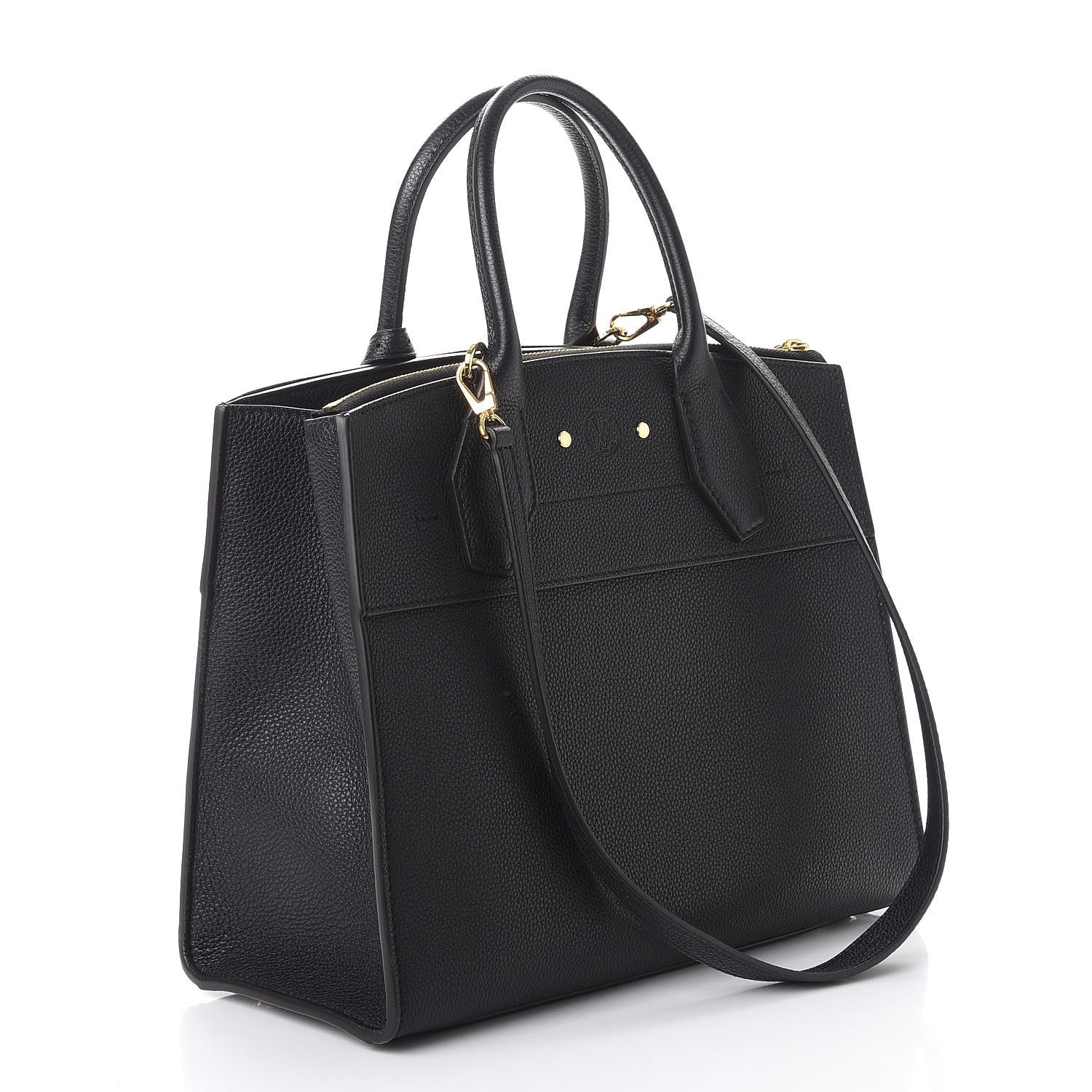 Louis Vuitton Taurillon City Steamer MM Black 3 of 7