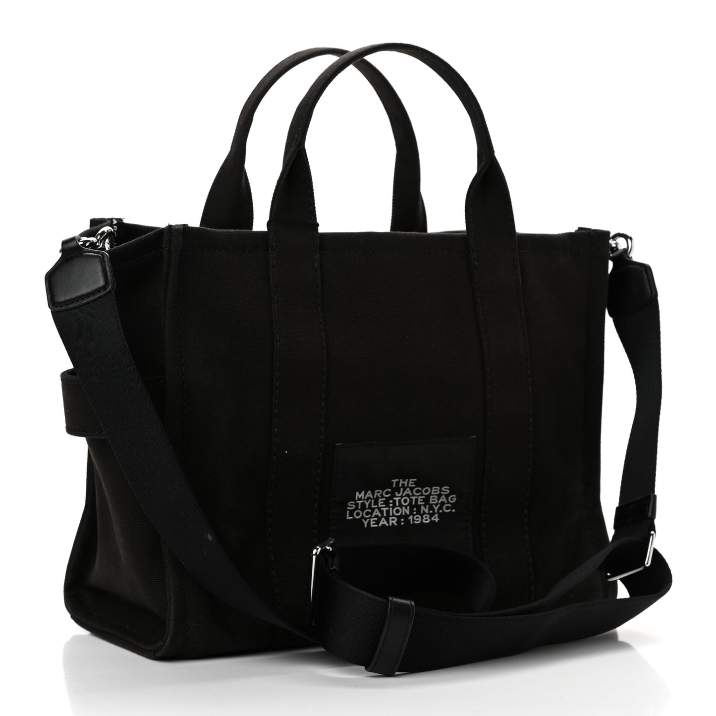 Canvas Small Summer Tote Bag Black