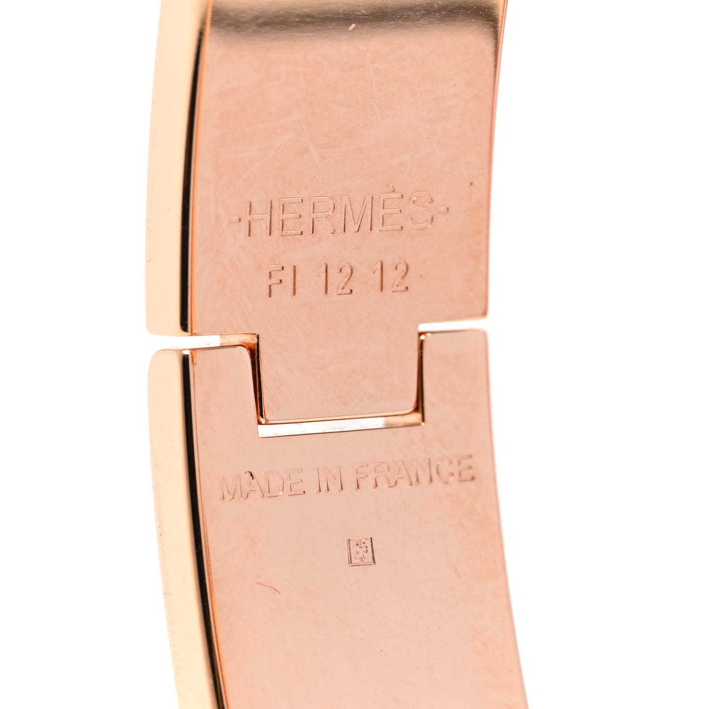 Enamel Narrow Clic Clac H Bracelet PM Creme