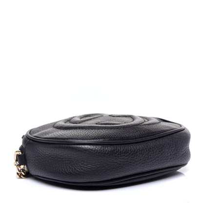 Gucci Pebbled Calfskin Mini Soho Chain Bag Black 4 of 10