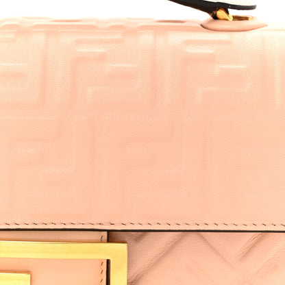 Fendi Nappa Small FF Embossed Midi Chain Baguette Light Rose 8 of 11