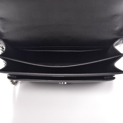 Saint Laurent Calfskin Large Monogram Sunset Black 5 of 7