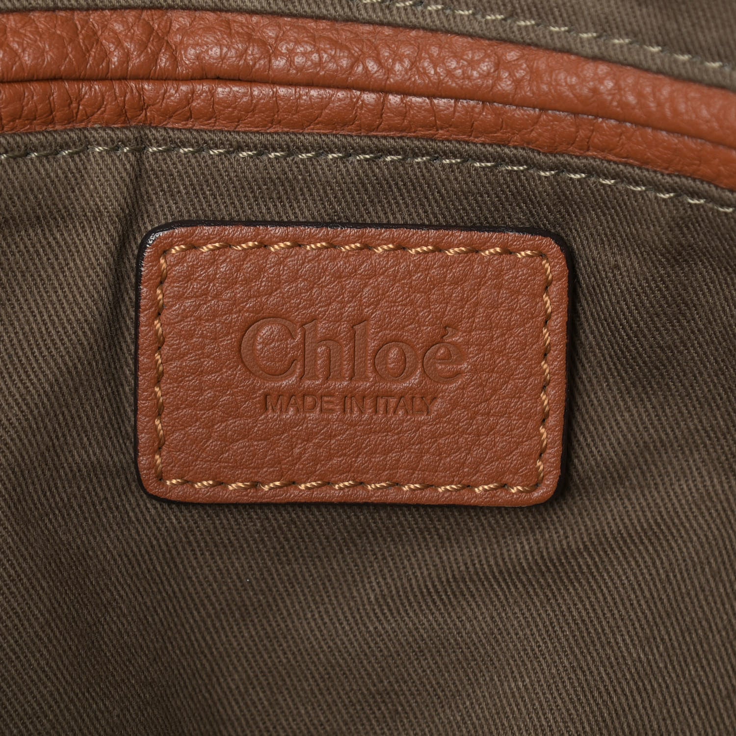 Chloe Calfskin Large Marcie Satchel Tan 6 of 9