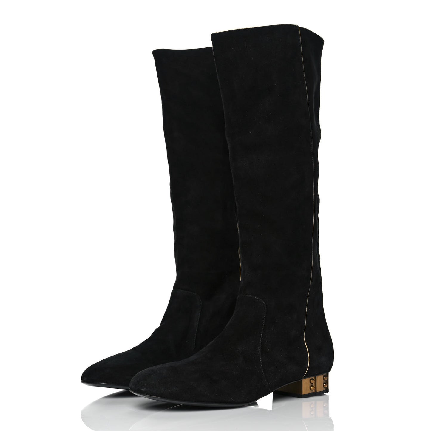 Suede Boots 39 Black